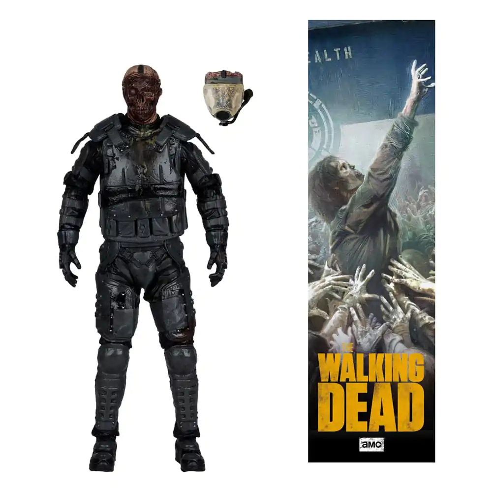 The Walking Dead Action Figur Gasmasken Zombie (Staffel 4) 13 cm Produktfoto