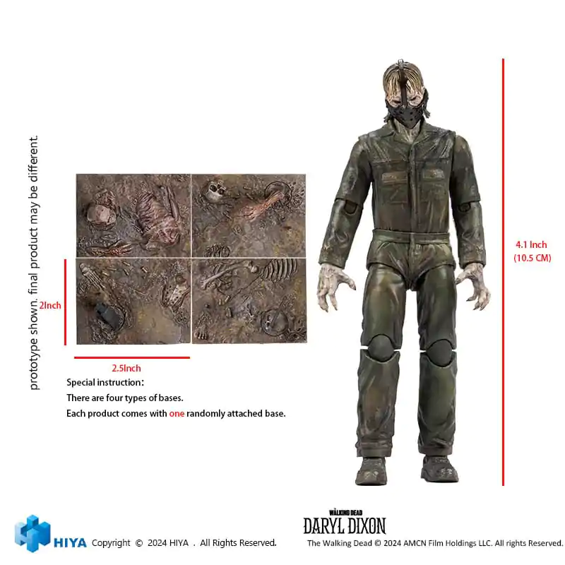 The Walking Dead Exquisite Mini Actionfigur 1/18 Daryl Dixon Dark Eyes Walker 11 cm termékfotó