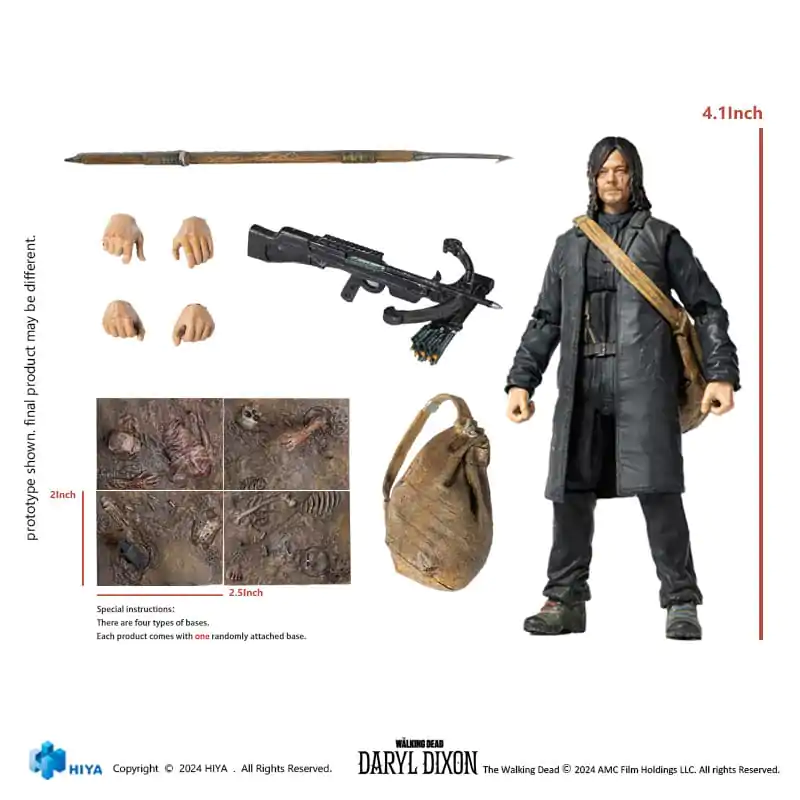 The Walking Dead Exquisite Mini Actionfigur 1/18 Daryl 11 cm termékfotó