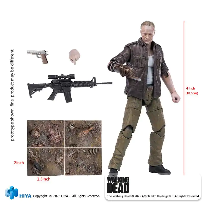 The Walking Dead Exquisite Mini Action Figur 1/18 Merle 11 cm Produktfoto