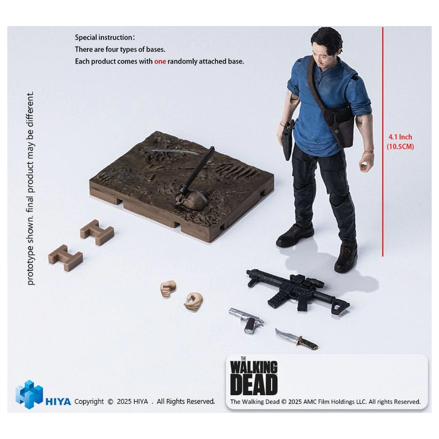 The Walking Dead Exquisite Mini Serie Actionfigur 1/18 Glenn 11 cm Produktfoto
