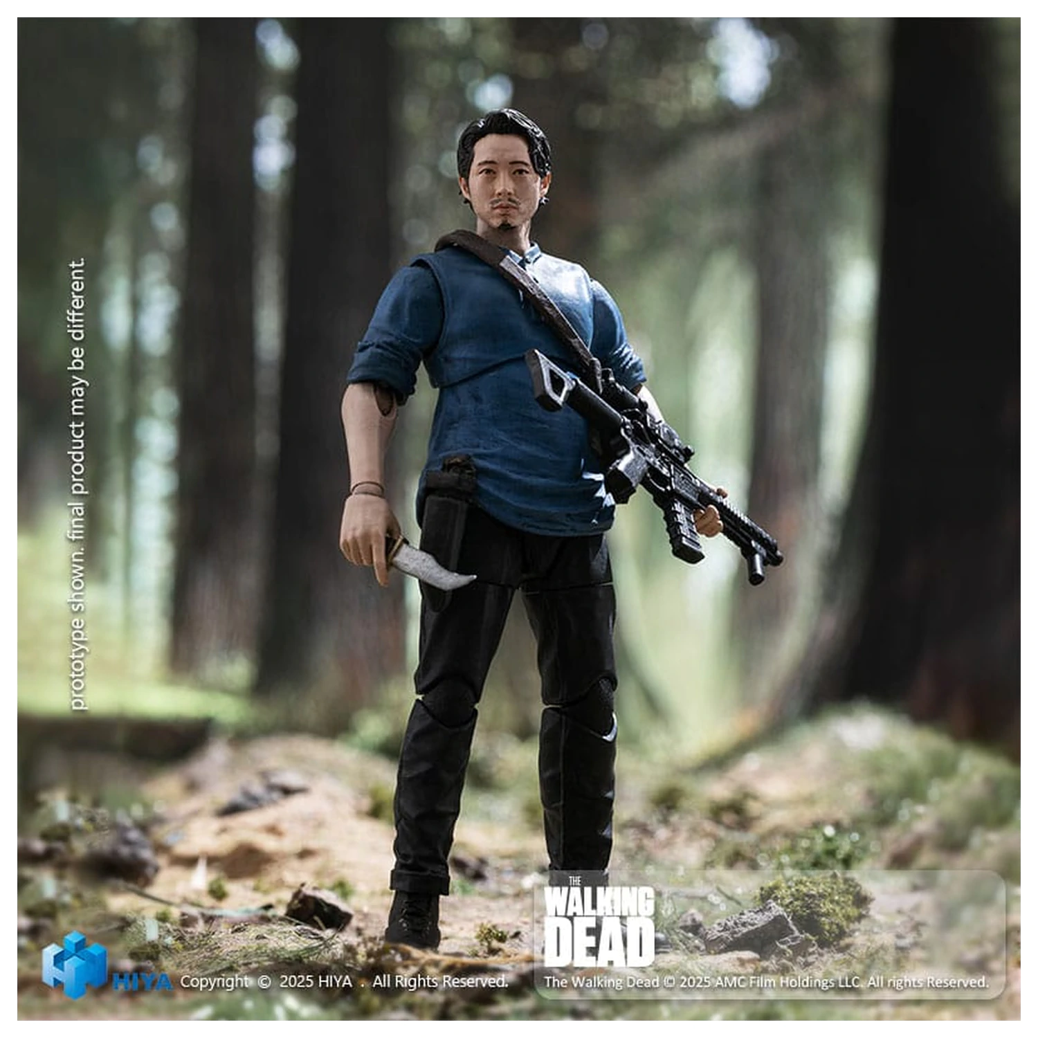 The Walking Dead Exquisite Mini Serie Actionfigur 1/18 Glenn 11 cm Produktfoto