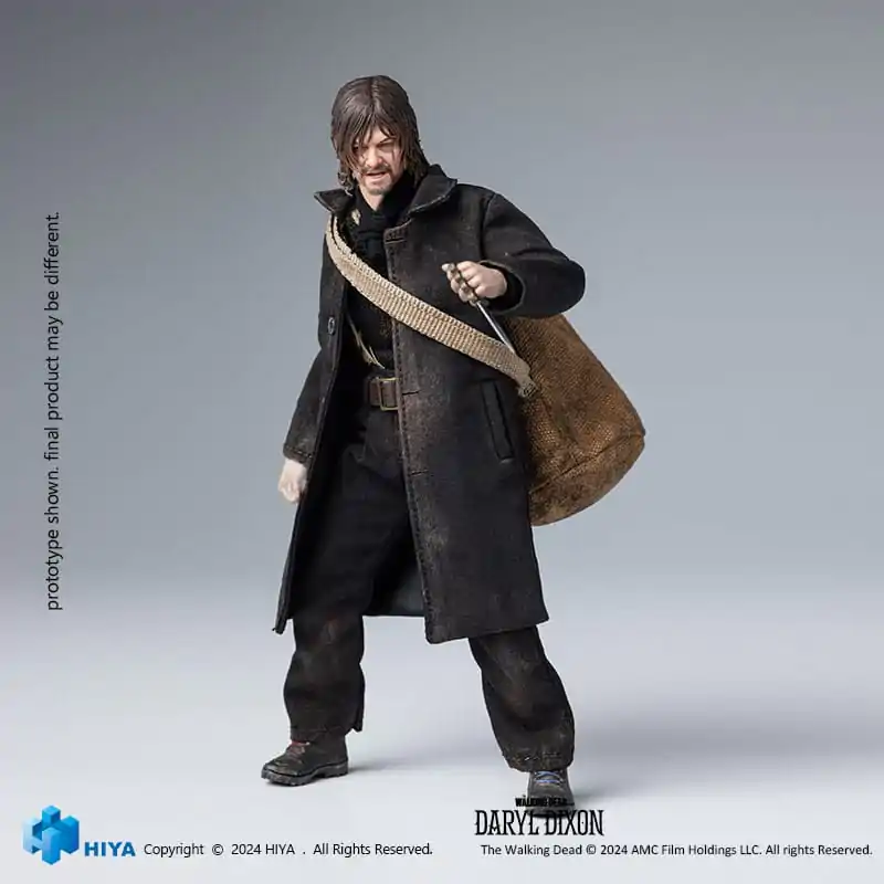 The Walking Dead Exquisite Super Series Actionfigur 1/12 Daryl Dixon 16 cm Produktfoto