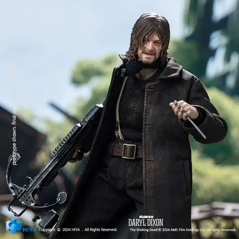 The Walking Dead Exquisite Super Series Actionfigur 1/12 Daryl Dixon 16 cm Produktfoto