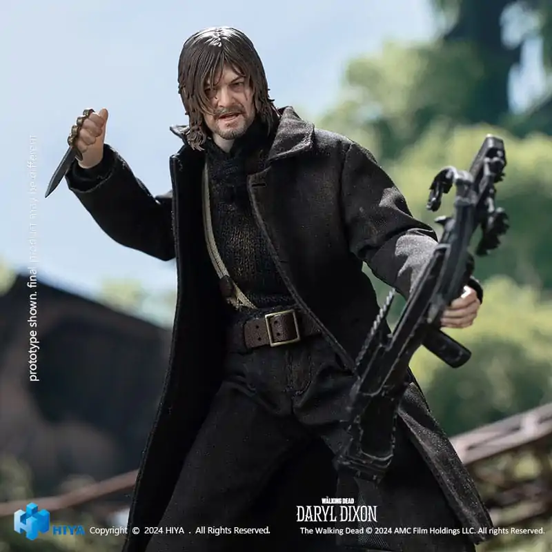 The Walking Dead Exquisite Super Series Actionfigur 1/12 Daryl Dixon 16 cm Produktfoto