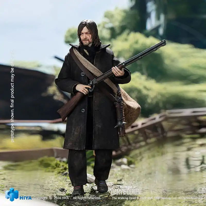 The Walking Dead Exquisite Super Series Actionfigur 1/12 Daryl Dixon 16 cm Produktfoto
