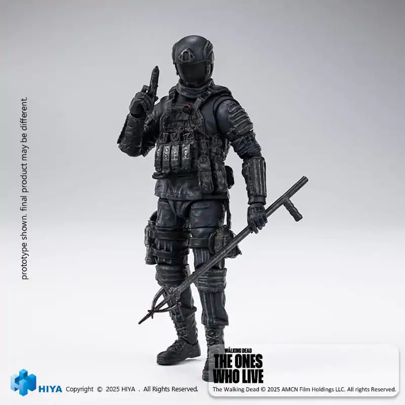 The Walking Dead: The Ones Who Lived Exquisite Mini Action Figur 1/18 CRM Soldat 10 cm Produktfoto