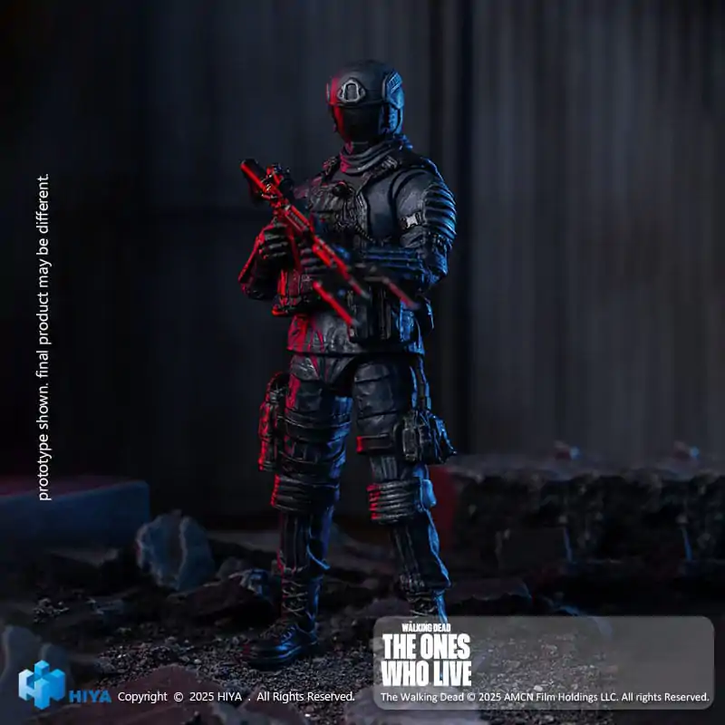 The Walking Dead: The Ones Who Lived Exquisite Mini Action Figur 1/18 CRM Soldat 10 cm Produktfoto