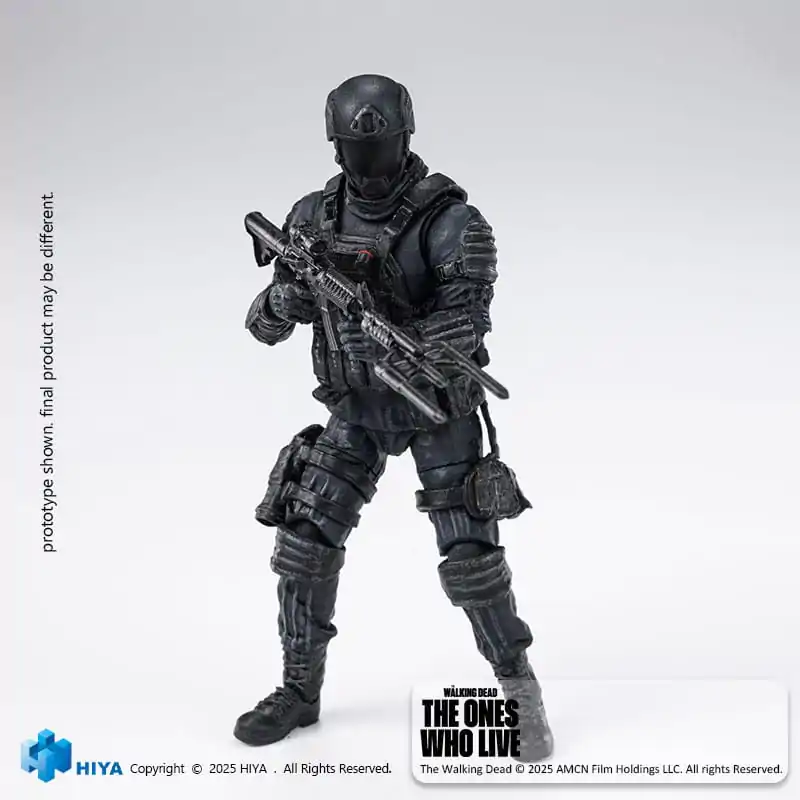 The Walking Dead: The Ones Who Lived Exquisite Mini Action Figur 1/18 CRM Soldat 10 cm Produktfoto