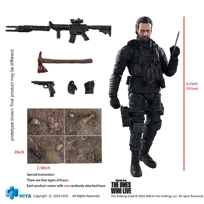 The Walking Dead: The Ones Who Lived Exquisite Mini Actionfigur 1/18 Rick 11 cm termékfotó