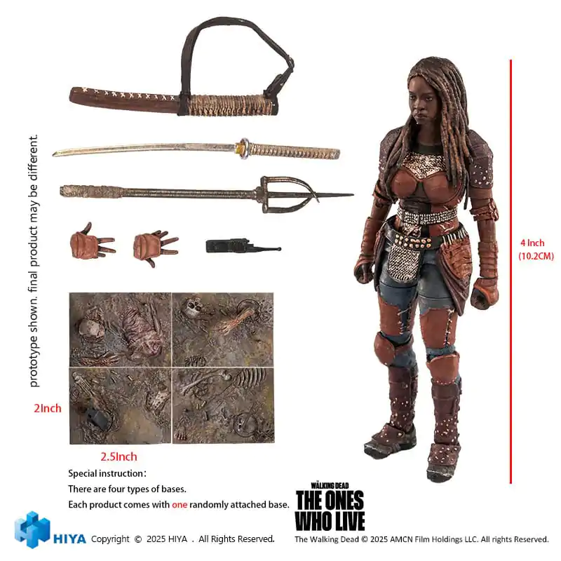 The Walking Dead: The Ones Who Lived Exquisite Mini Action Figur 1/18 Michonne 10 cm Produktfoto