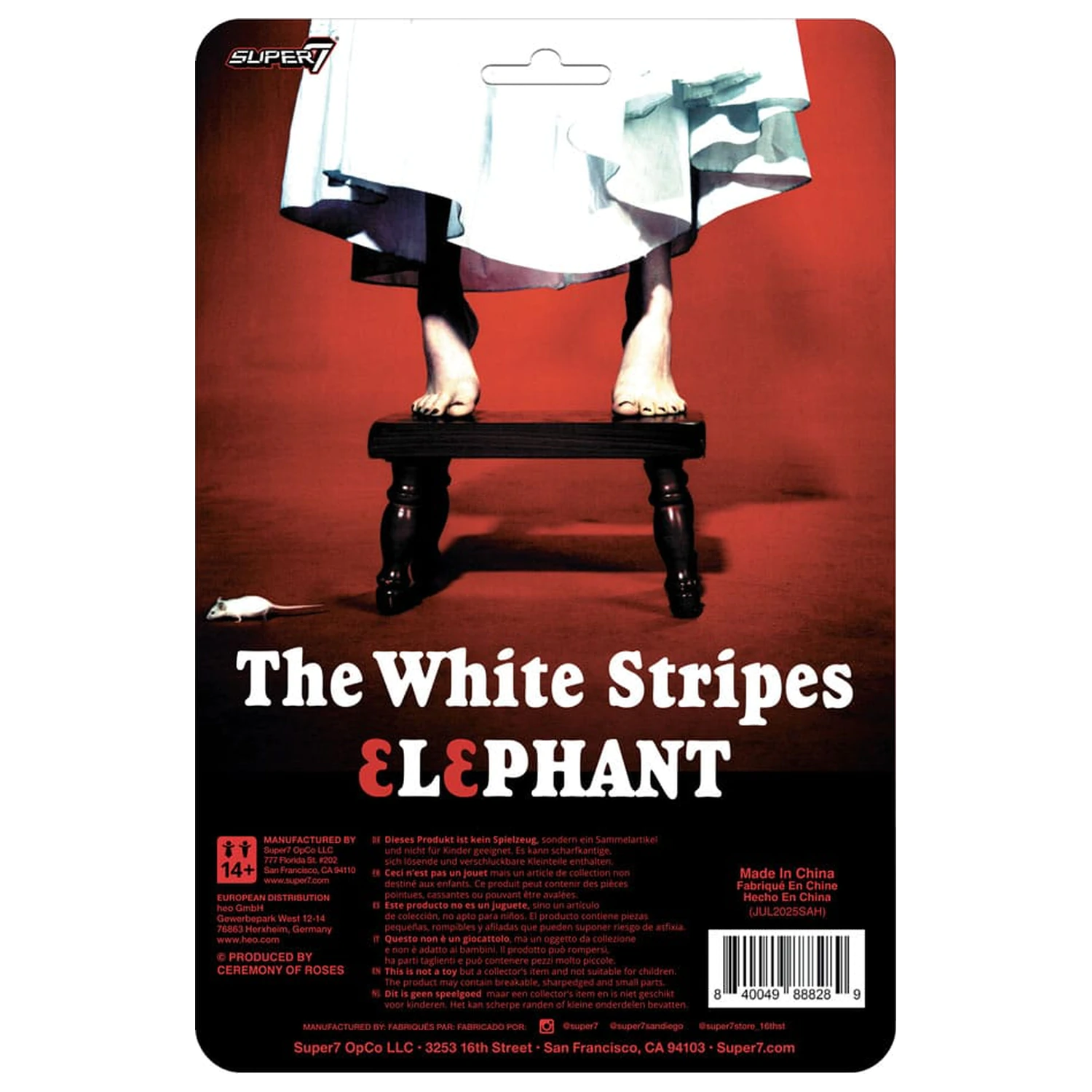 The White Stripes ReAction Actionfiguren 2er-Pack Wave 02 The White Stripes (Elephant) 10 cm Produktfoto