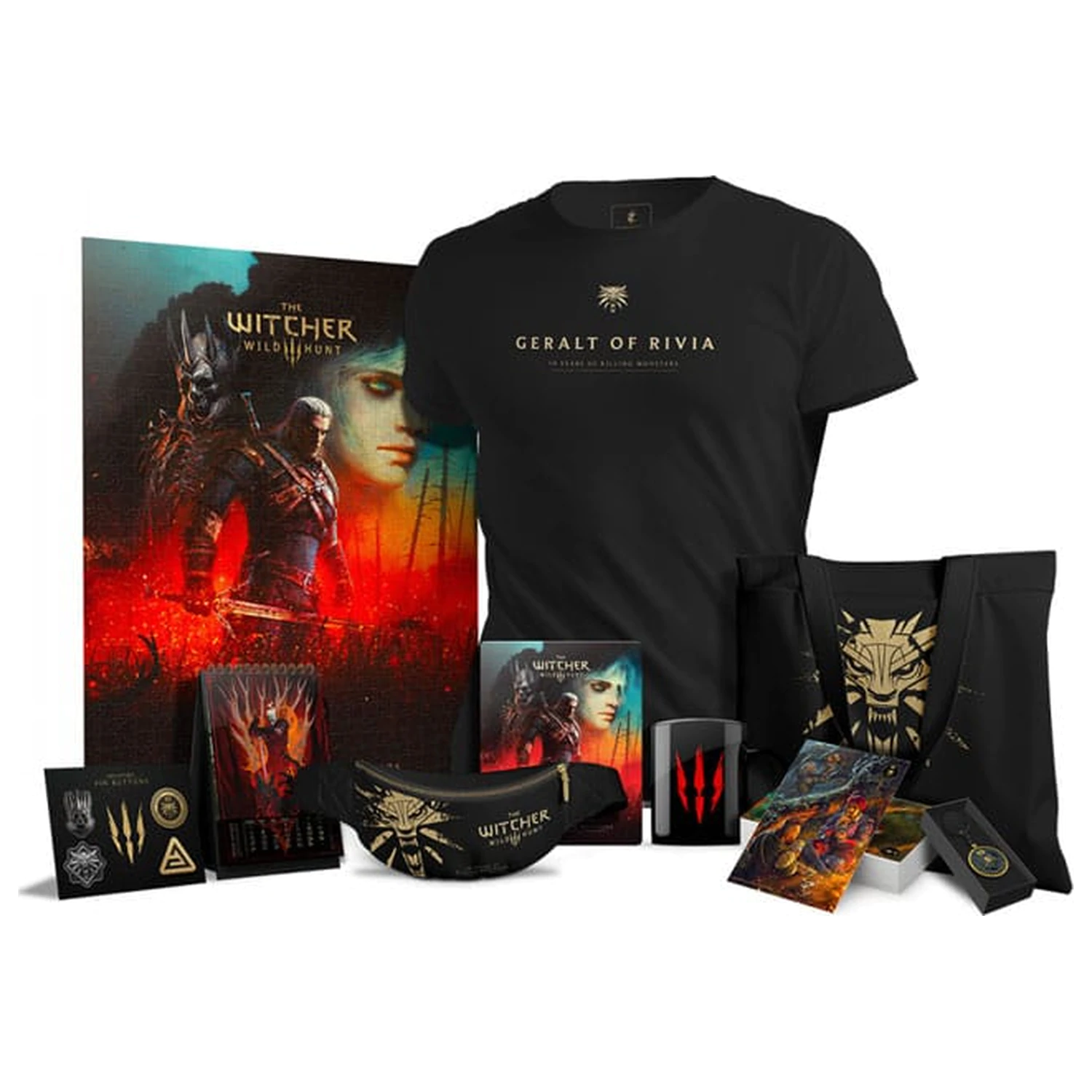 The Witcher 3: Wild Hunt 10th Anniversary Monster Slayer Set Produktfoto