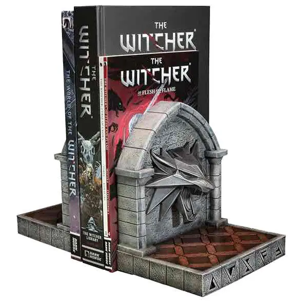 The Witcher 3: Wild Hunt Buchstützen The Wolf 20 cm Produktfoto