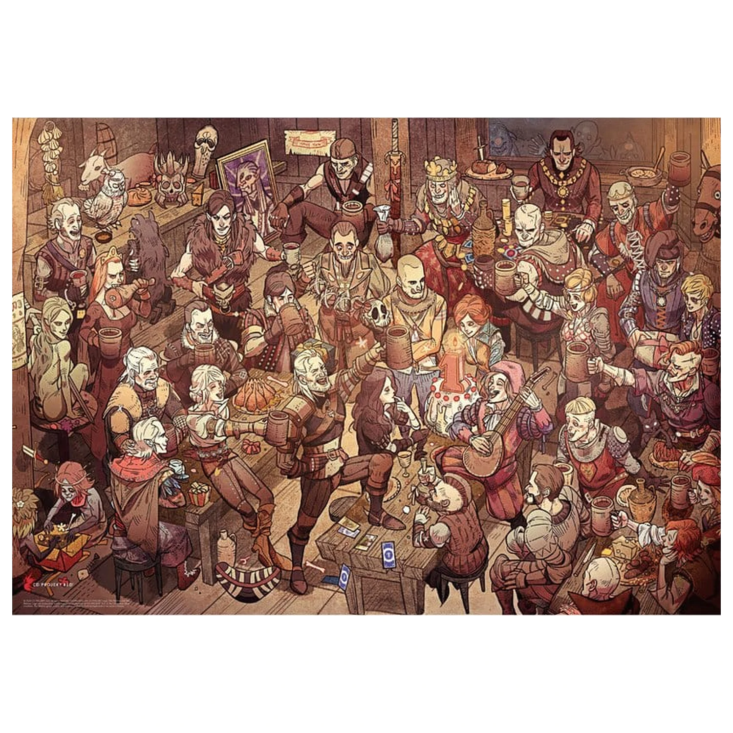 The Witcher Puzzle Geburtstag (1000 Teile) Produktfoto