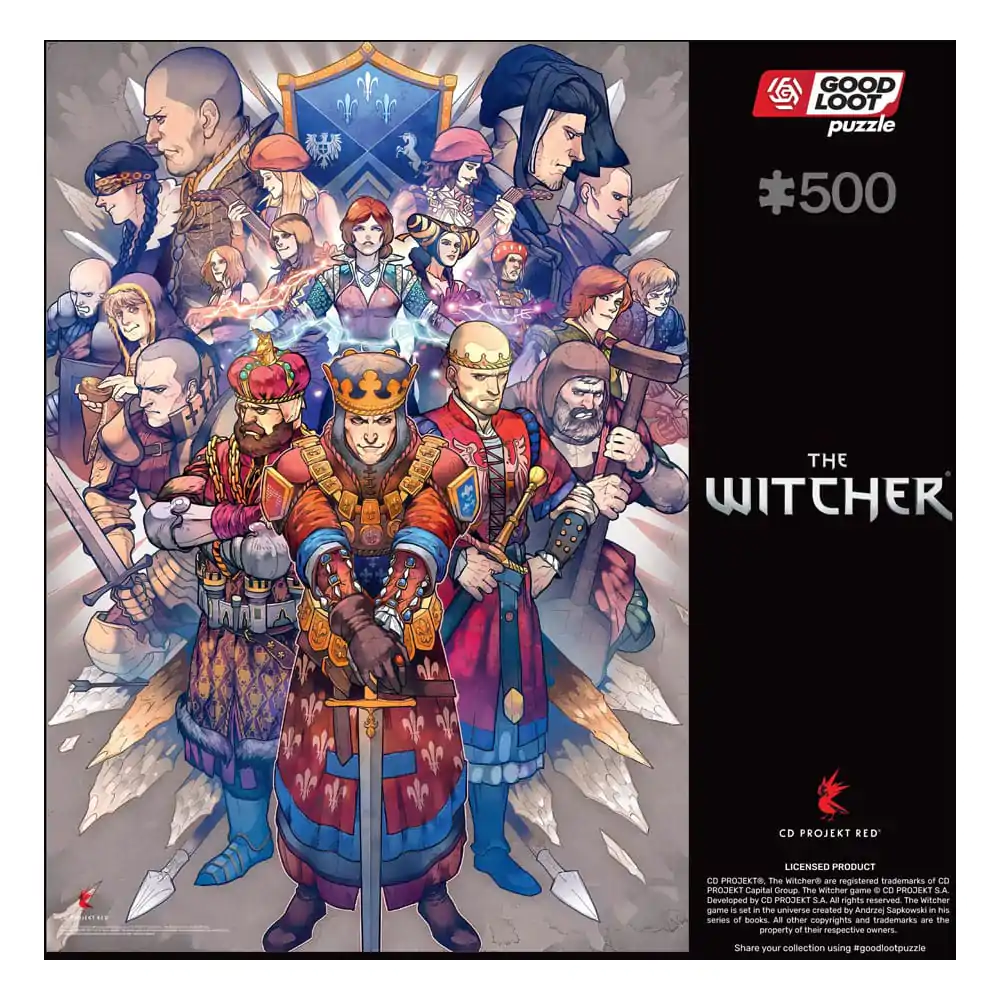 The Witcher Gaming Puzzle Northern Realms (500 Teile) termékfotó