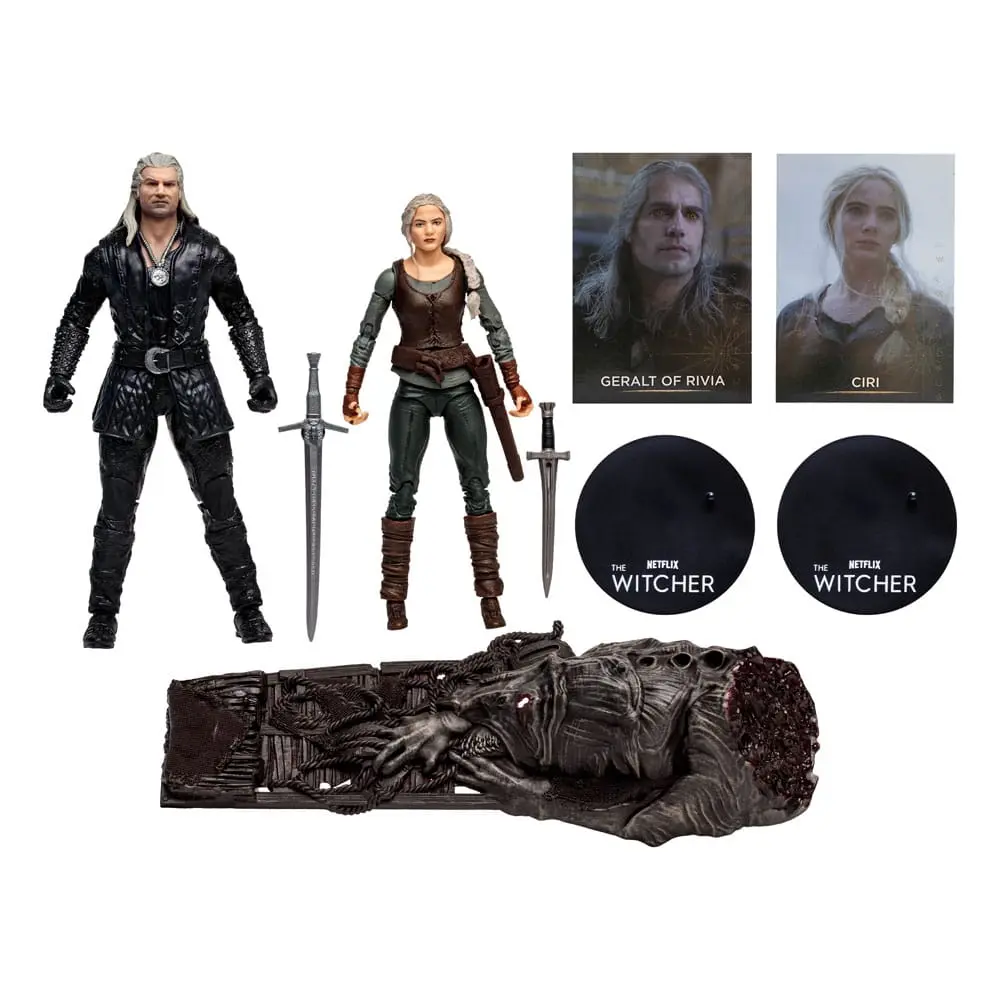 The Witcher Action Figur Geralt and Ciri (Netflix Season 3) 18 cm termékfotó