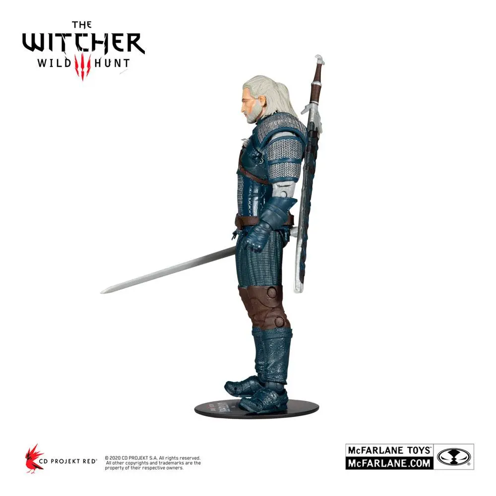 The Witcher Actionfigur Geralt of Rivia (Viper Armor: Teal Dye) 18 cm Produktfoto