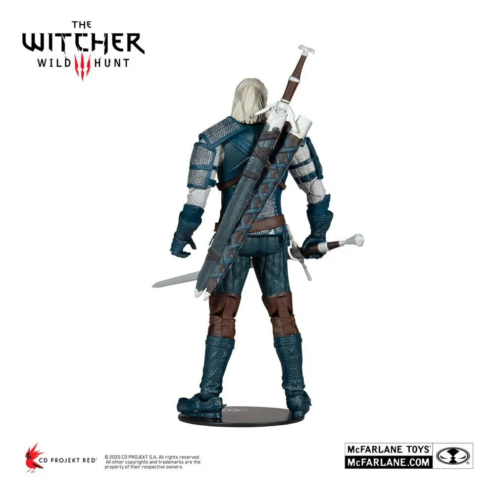The Witcher Actionfigur Geralt of Rivia (Viper Armor: Teal Dye) 18 cm Produktfoto