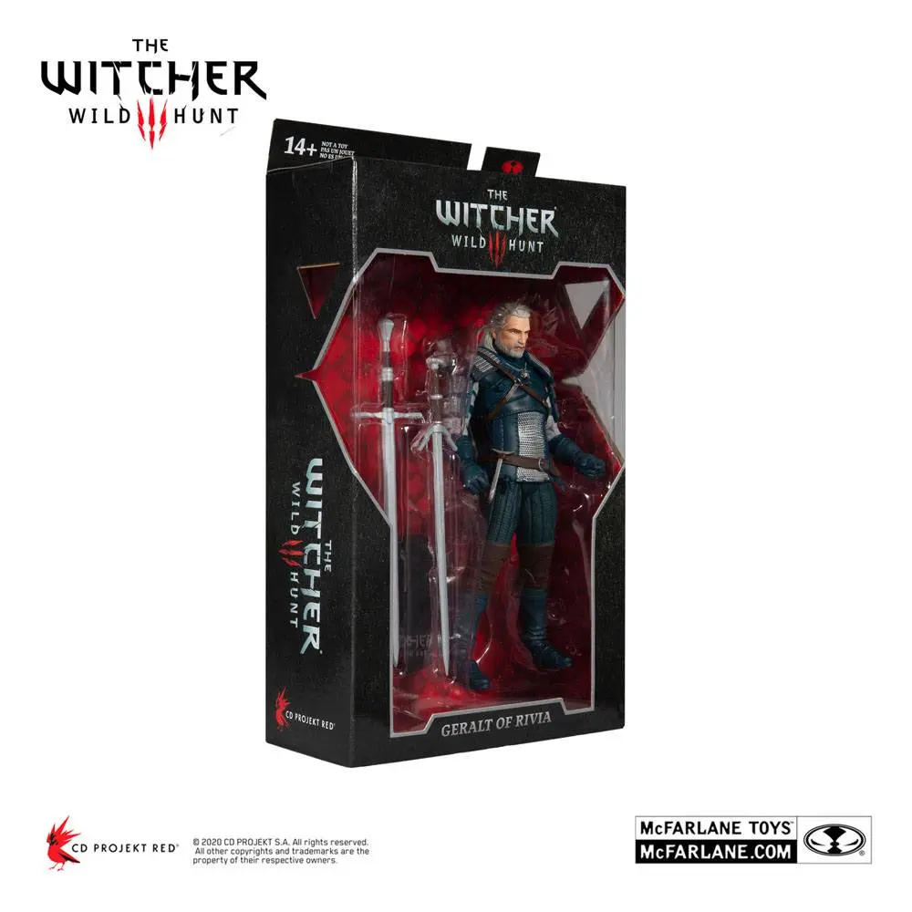 The Witcher Actionfigur Geralt of Rivia (Viper Armor: Teal Dye) 18 cm Produktfoto