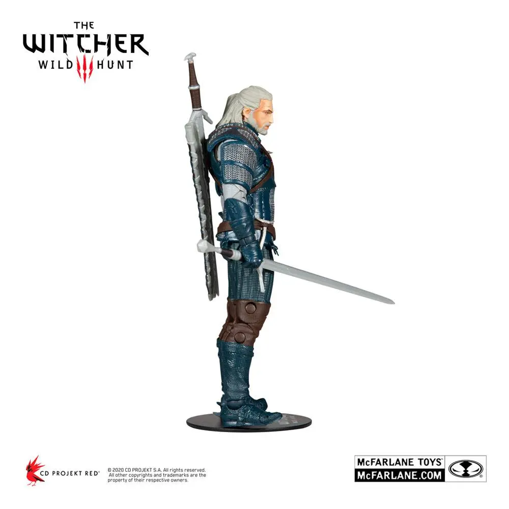 The Witcher Actionfigur Geralt of Rivia (Viper Armor: Teal Dye) 18 cm Produktfoto