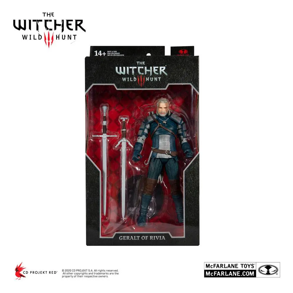 The Witcher Actionfigur Geralt of Rivia (Viper Armor: Teal Dye) 18 cm Produktfoto