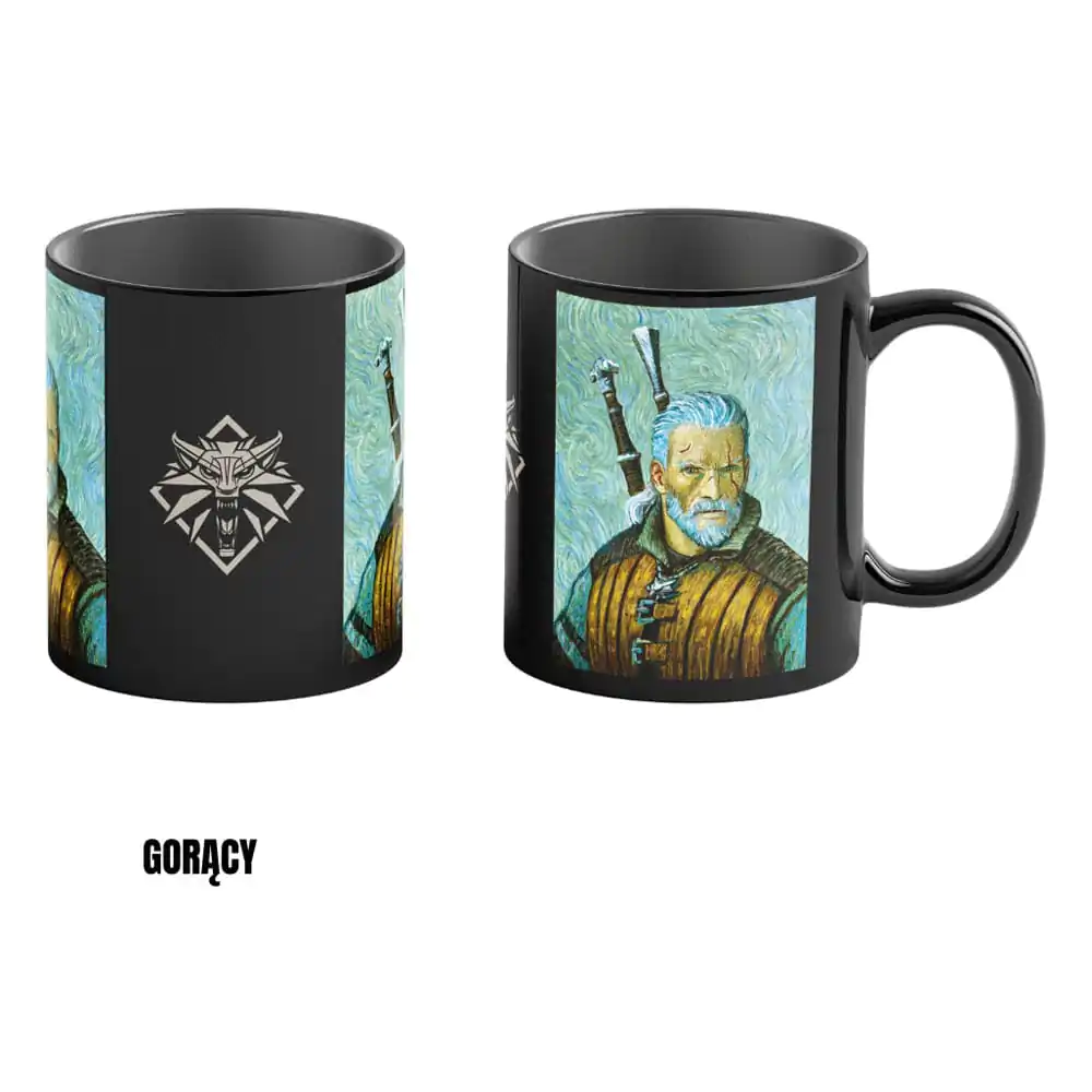 The Witcher III: Wild Hunt Game Art Chronicles Heat Change Tasse Geralt inspiriert von Vincent van Gogh 450 ml Produktfoto