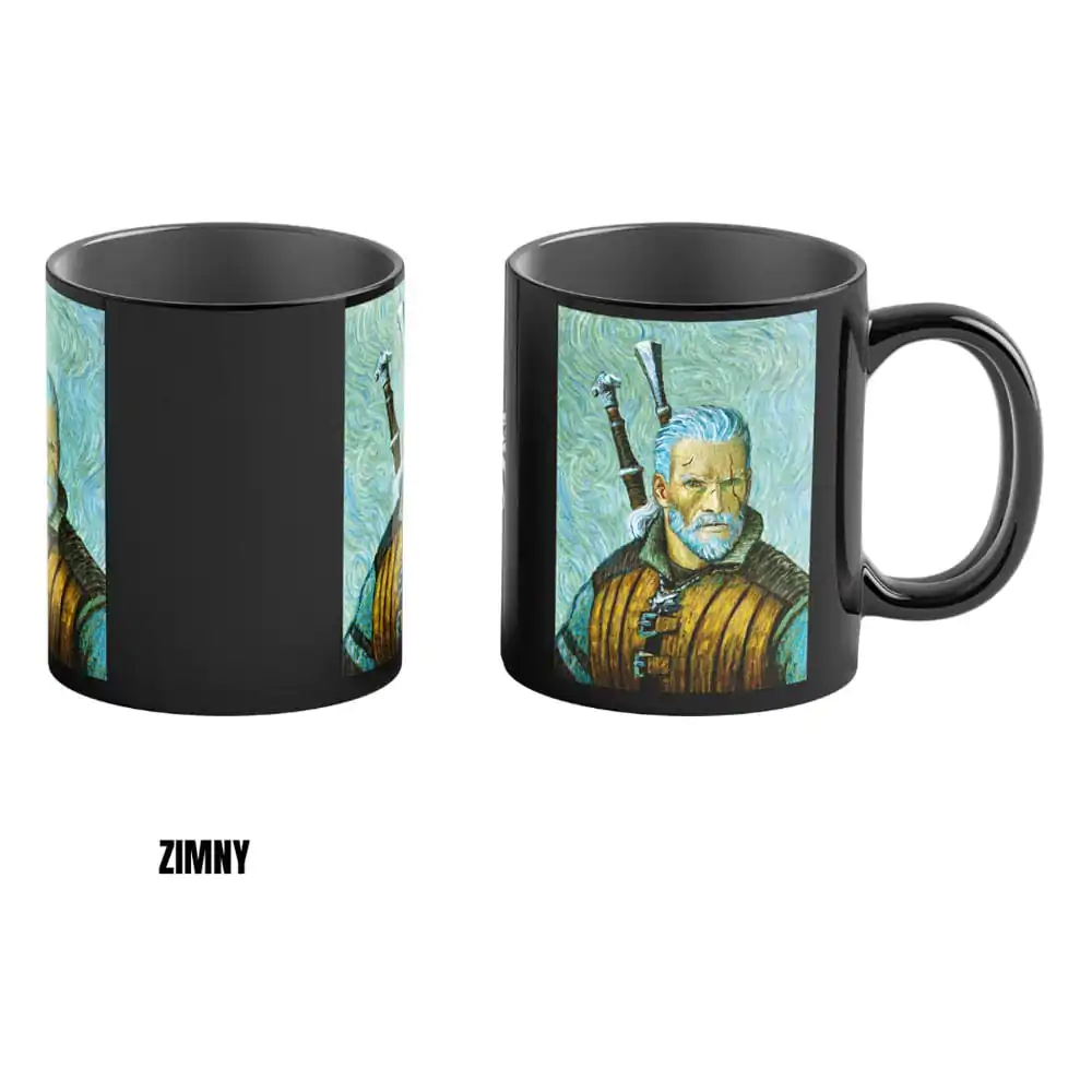 The Witcher III: Wild Hunt Game Art Chronicles Heat Change Tasse Geralt inspiriert von Vincent van Gogh 450 ml Produktfoto