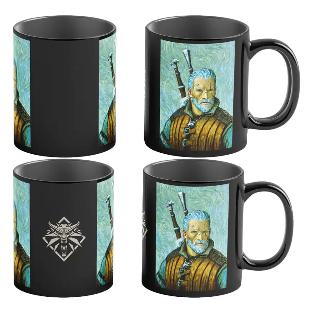 The Witcher III: Wild Hunt Game Art Chronicles Heat Change Tasse Geralt inspiriert von Vincent van Gogh 450 ml Produktfoto