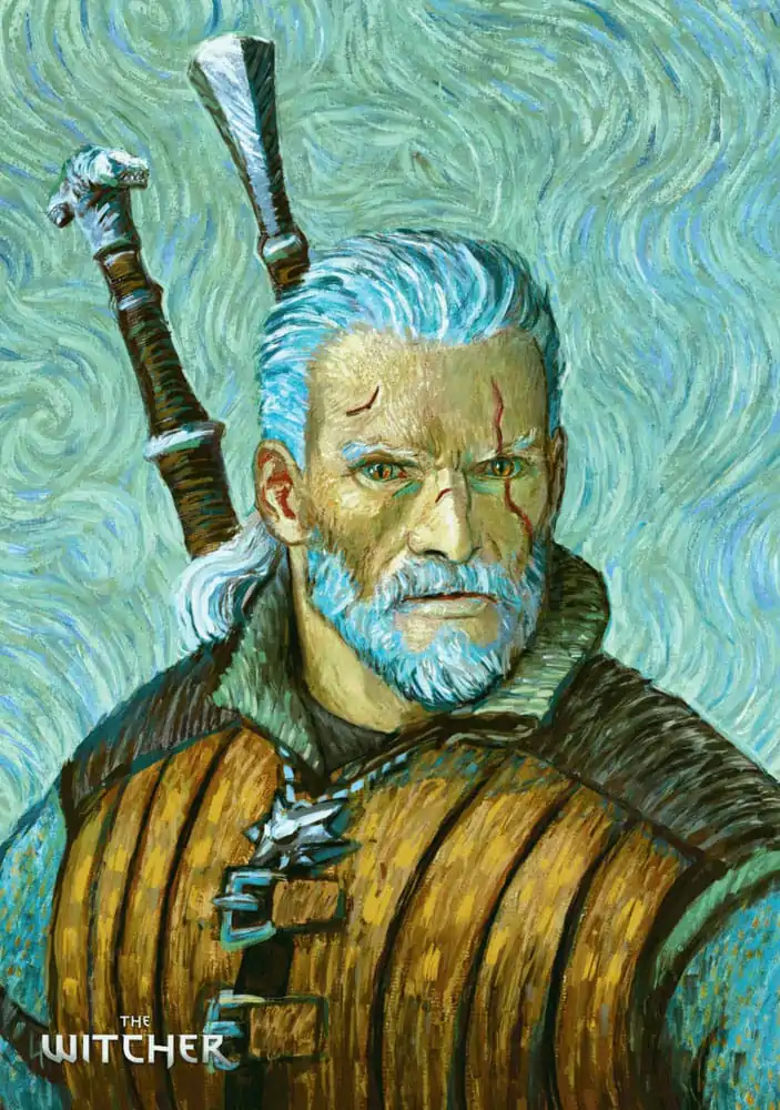 The Witcher III: Wild Hunt Game Art Chronicles Puzzle Geralt inspired by Vincent van Gogh (1000 Teile) Produktfoto