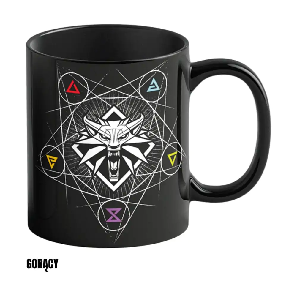 The Witcher III: Wild Hunt Heat Change Tasse Witcher Signs 480 ml Produktfoto