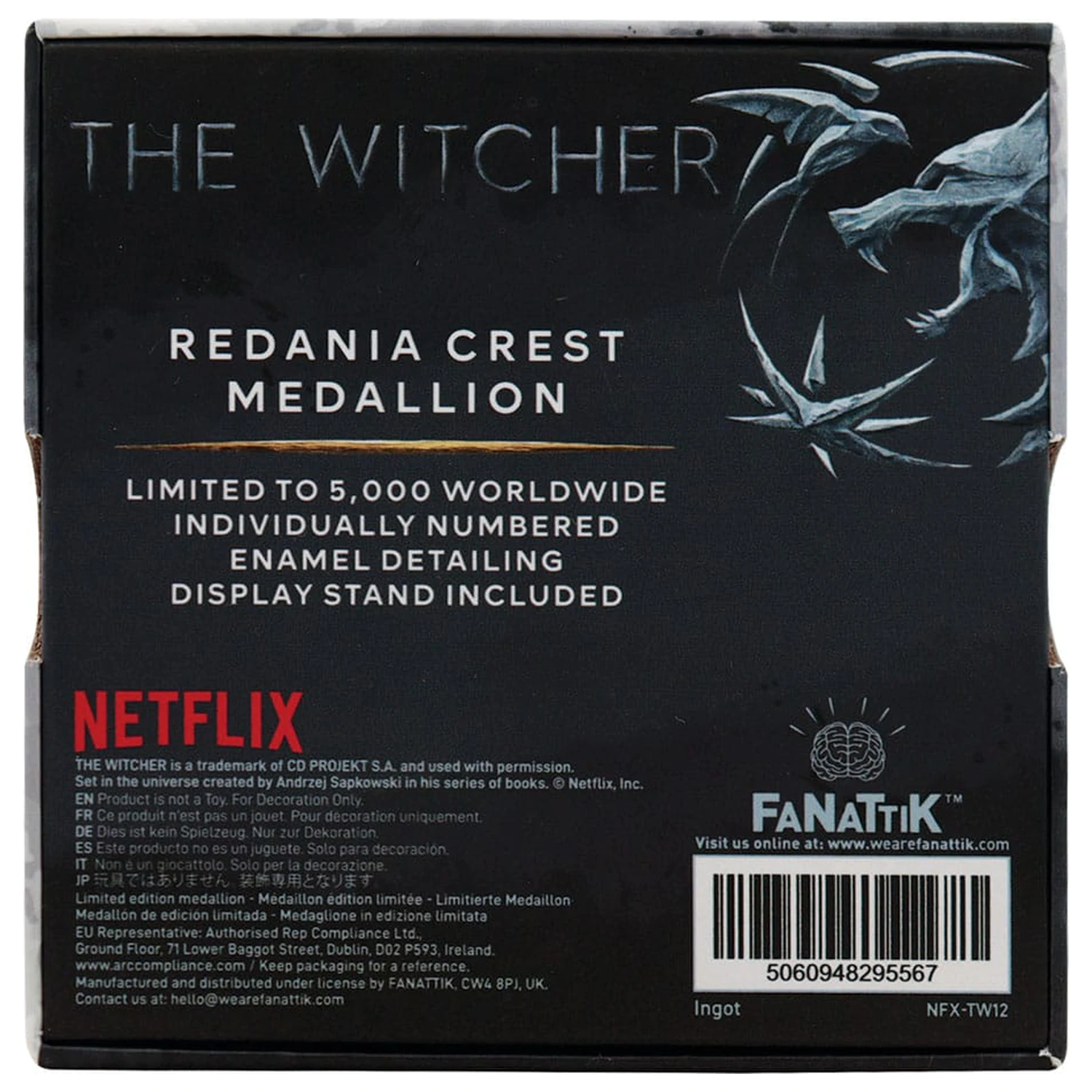 The Witcher Medaillon Redania Wappen Limitierte Edition Produktfoto