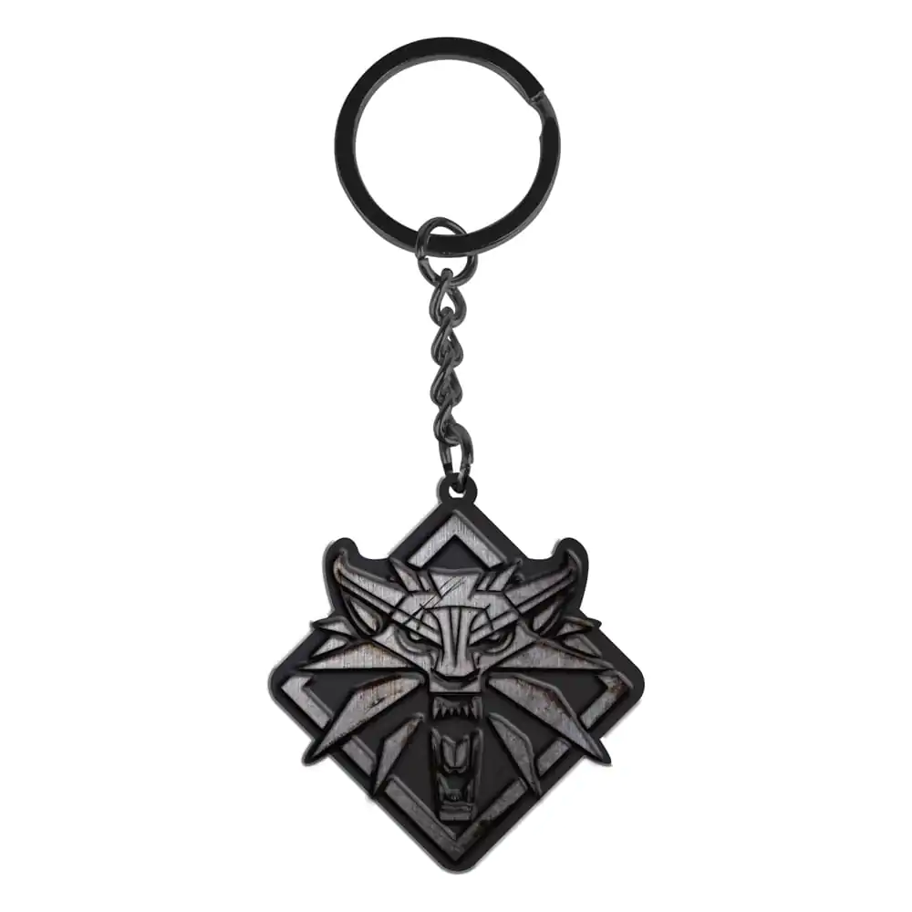 The Witcher Metall Schlüsselanhänger White Wolf Produktfoto