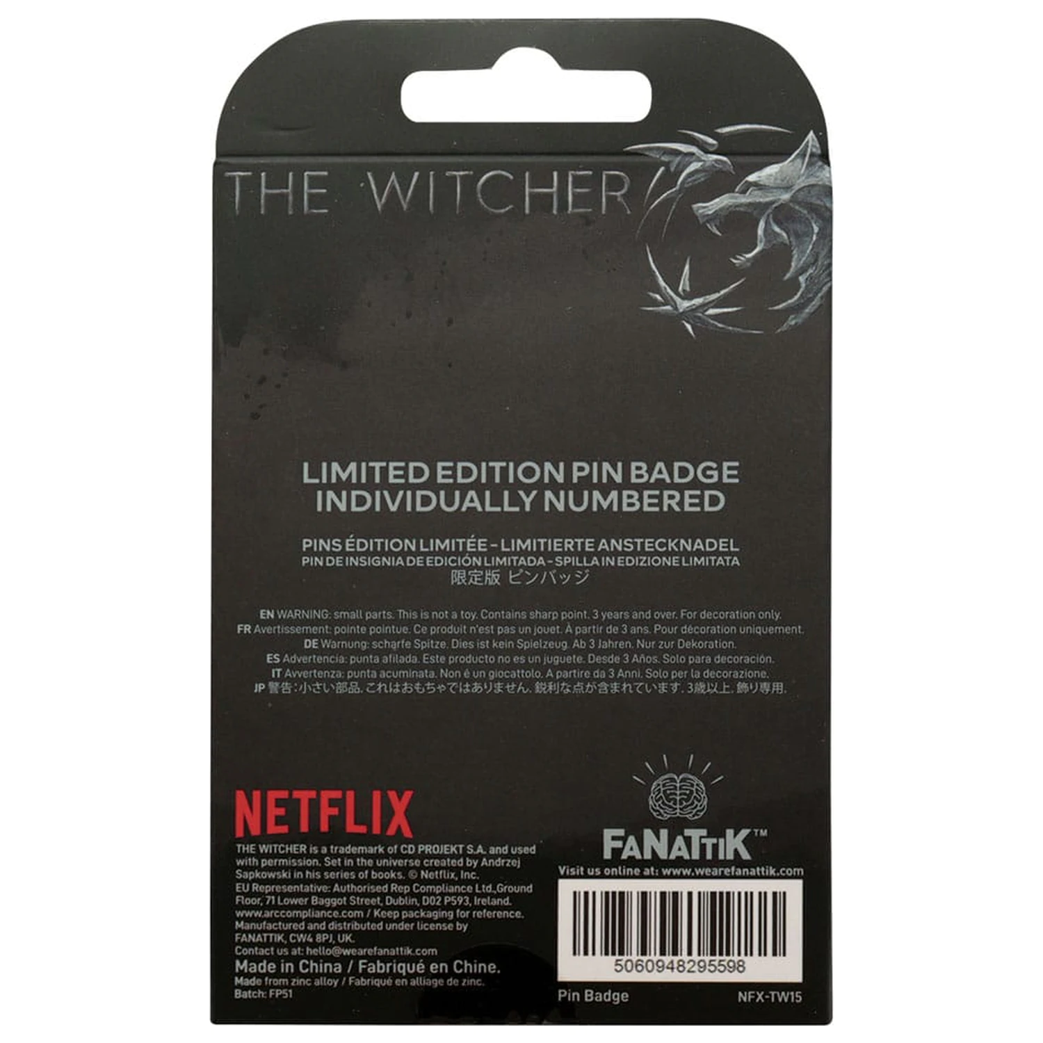 The Witcher Pin Anstecknadel Witcher Symbol Limited Edition Produktfoto