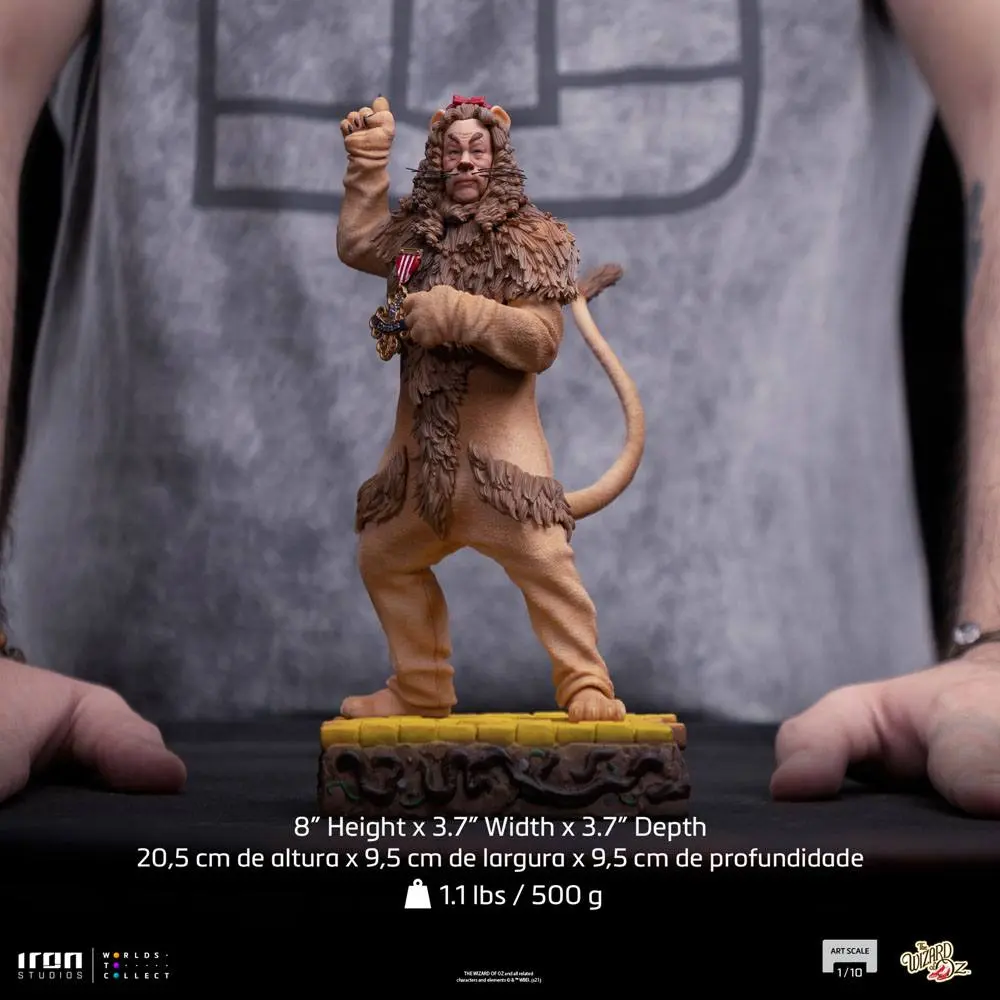 Der Zauberer von Oz Art Scale Statue 1/10 Cowardly Lion 20 cm Produktfoto