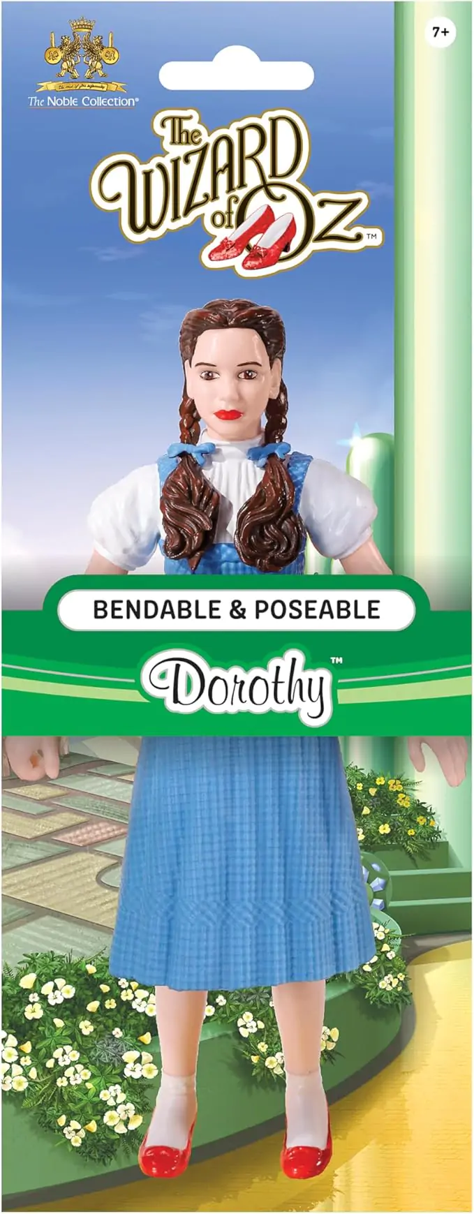 Der Zauberer von Oz Bendyfigs Biegefigur Dorothy (with Toto in his basket) 19 cm Produktfoto
