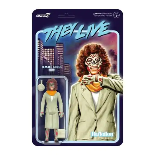 Sie leben ReAction Actionfigur Wave 02 Female Ghoul (Glow) 10 cm termékfotó