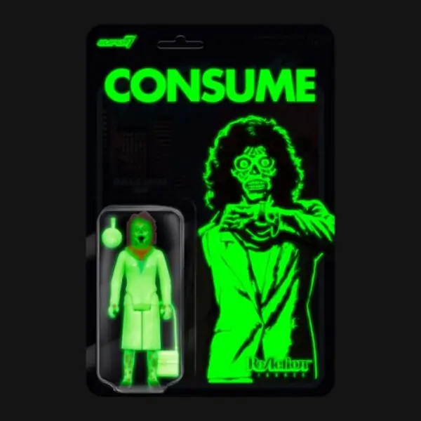 Sie leben ReAction Actionfigur Wave 02 Female Ghoul (Glow) 10 cm Produktfoto