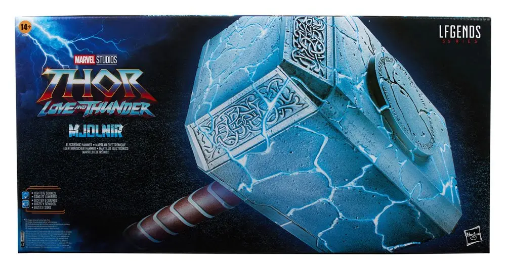 Thor: Love and Thunder Marvel Legends Rollenspiel-Replik 1/1 Mighy Thor Elektronischer Hammer Mjolnir 49 cm termékfotó