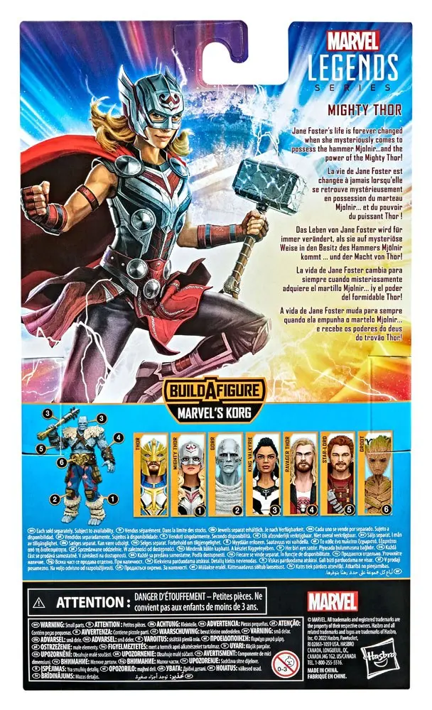 Thor: Love and Thunder Marvel Legends Series Actionfigur 2022 Marvel's Korg BAF #1: Mighty Thor 15 cm Produktfoto