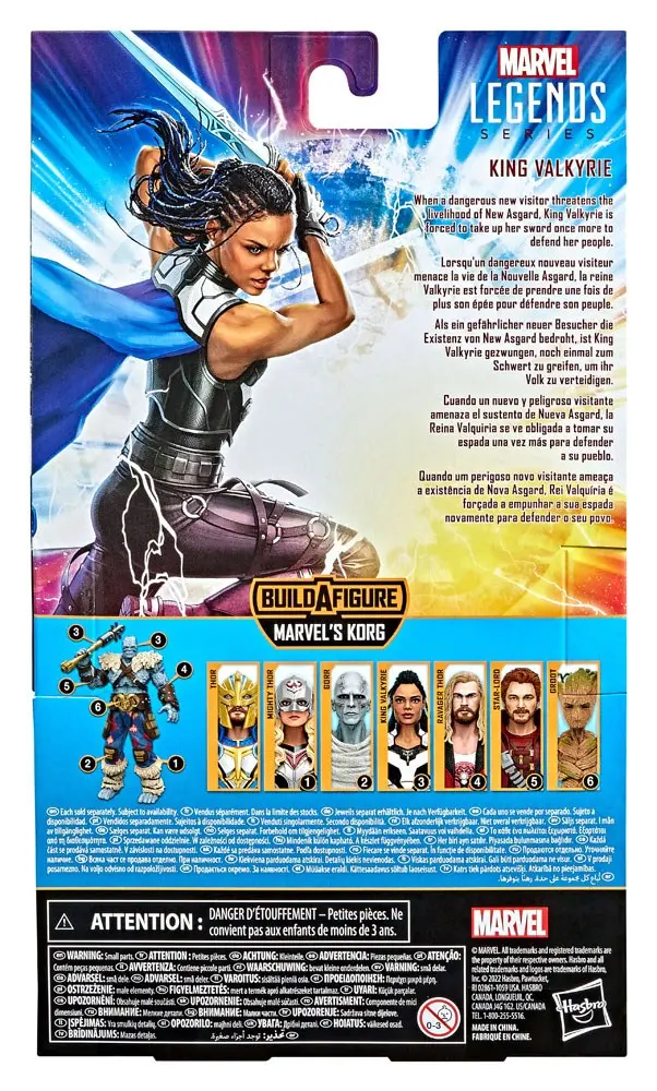 Thor: Love and Thunder Marvel Legends Series Actionfigur 2022 Marvel's Korg BAF #3: King Valkyrie 15 cm Produktfoto