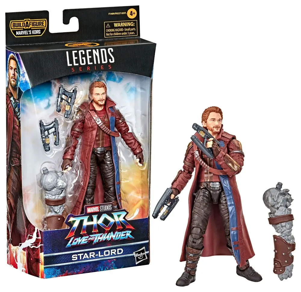 Thor: Love and Thunder Marvel Legends Series Actionfigur 2022 Marvel's Korg BAF #5: Star-Lord 15 cm Produktfoto