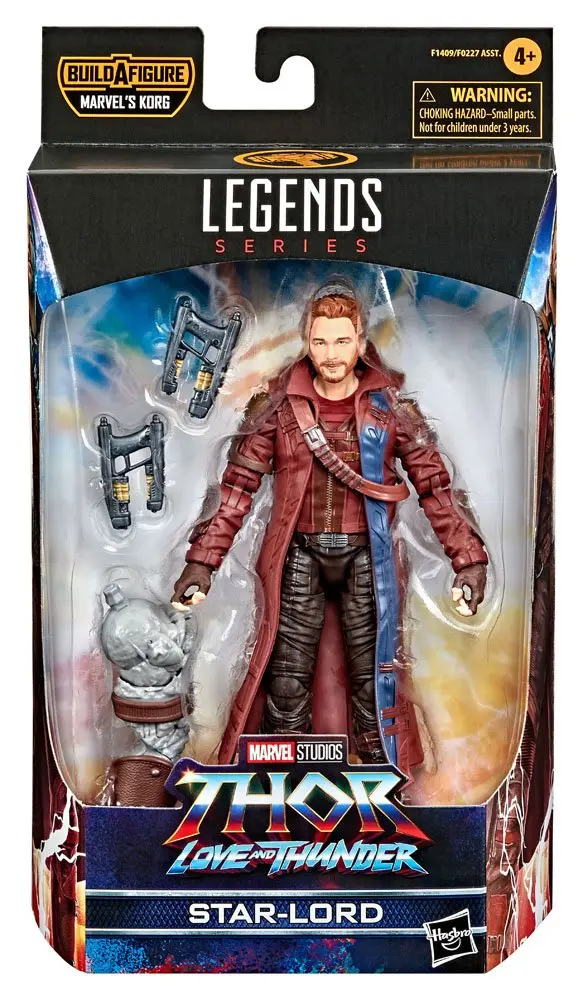 Thor: Love and Thunder Marvel Legends Series Actionfigur 2022 Marvel's Korg BAF #5: Star-Lord 15 cm Produktfoto
