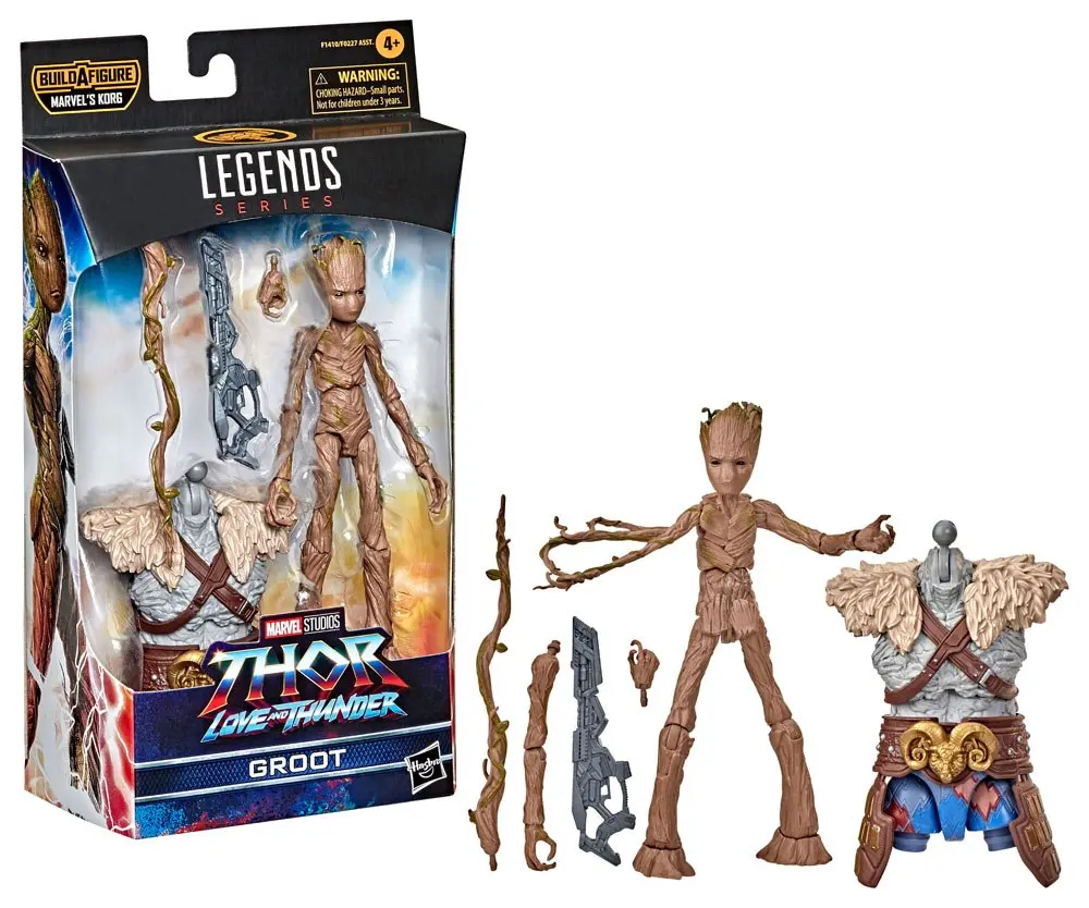Thor: Love and Thunder Marvel Legends Series Action Figur 2022 Marvel's Korg BAF #6: Groot 15 cm Produktfoto