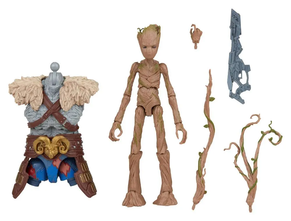 Thor: Love and Thunder Marvel Legends Series Action Figur 2022 Marvel's Korg BAF #6: Groot 15 cm Produktfoto