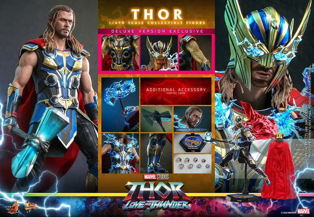 Thor: Love and Thunder Masterpiece Action Figur 1/6 Thor (Deluxe Version) 32 cm Produktfoto