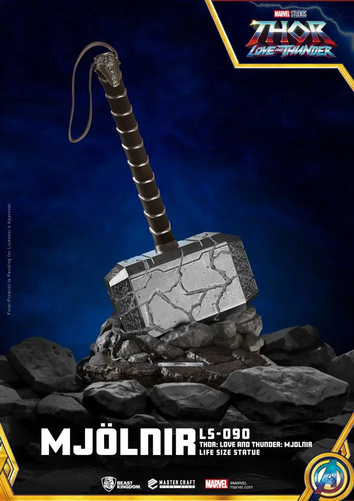 Thor: Love and Thunder Life-Size Statue Mjolnir 53 cm Produktfoto