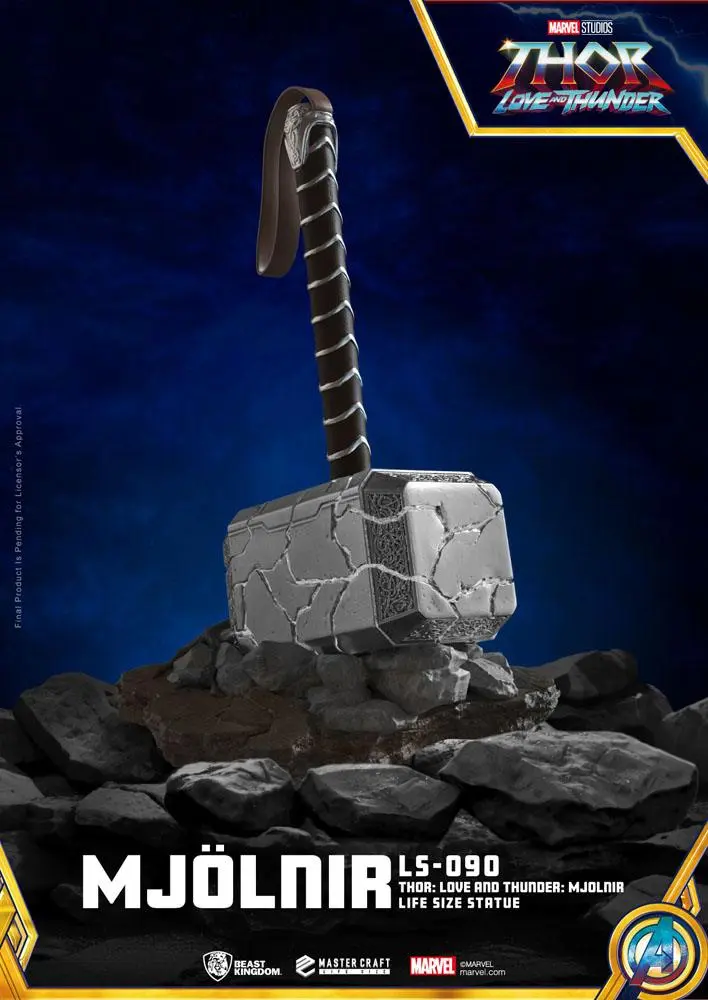 Thor: Love and Thunder Life-Size Statue Mjolnir 53 cm Produktfoto