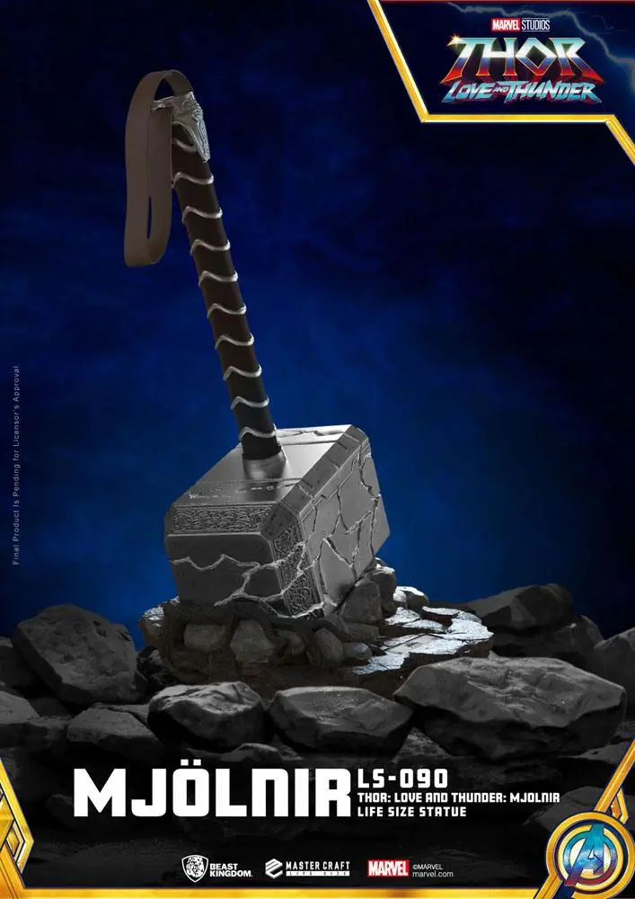 Thor: Love and Thunder Life-Size Statue Mjolnir 53 cm Produktfoto