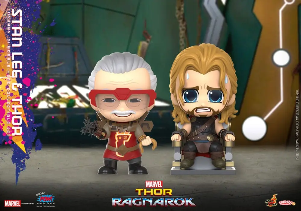 Thor: Tag der Entscheidung Cosbaby (S) Minifiguren Stan Lee & Thor 10 cm termékfotó